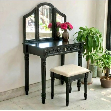 Just Home : Bộ Bàn Trang Điểm Kèm Ghế Và Gương